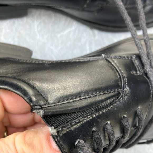 Men’s size 10 Black Oxfords with Square Toe dress shoes - Picture 8 of 12